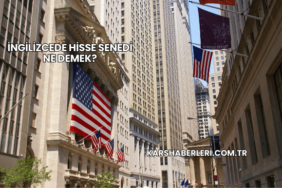 İngilizcede Hisse Senedi Ne Demek?