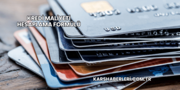 Kredi Maliyeti Hesaplama Formülü