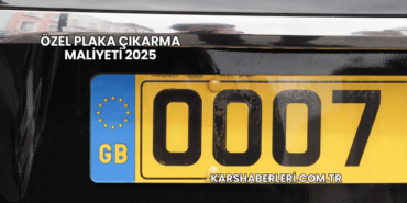 Özel Plaka Çıkarma Maliyeti 2025