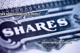 Pay Senedi Maliyeti 2025