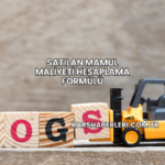 Satılan Mamul Maliyeti Hesaplama Formülü