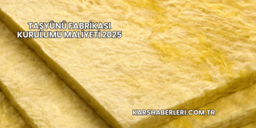 Taşyünü Fabrikası Kurulumu Maliyeti 2025