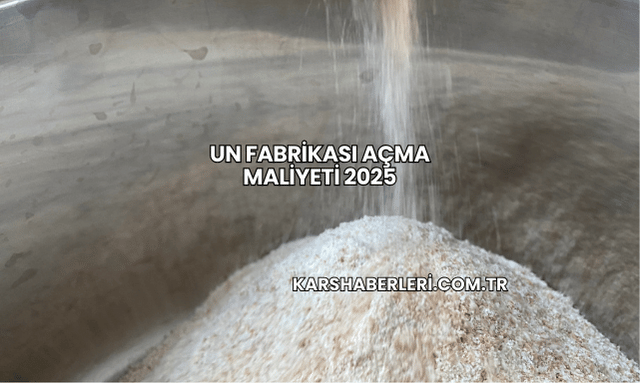 Un Fabrikası Açma Maliyeti 2025